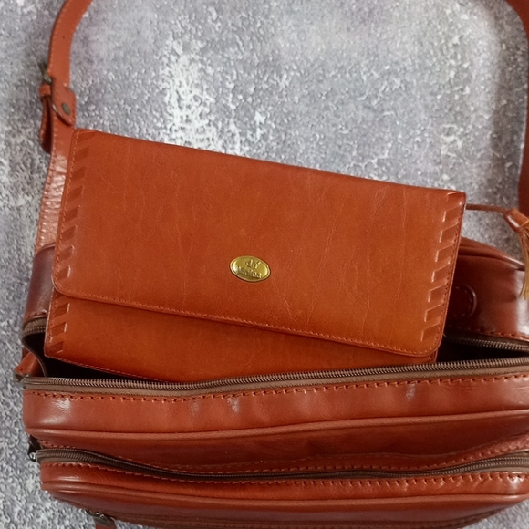 VINTAGE de Moina Collection Leather Bag with Wallet UNISEX - Picture 9 of 13
